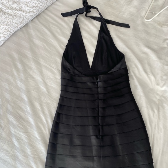 BCBG MaxAzria Black Cocktail Mini Dress - Picture 2 of 7